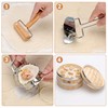 CROWNSPIRE 2 Tier Bamboo Steamer | Bamboo Steamer Basket with