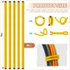 Ninehaoou 20 Pcs 17 Inch EVA Foam Twist Rubber Ties