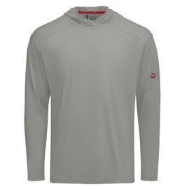 Red Kap Men's UPF 50+ Sun Protection Pullover Hoodie, Light Alloy
