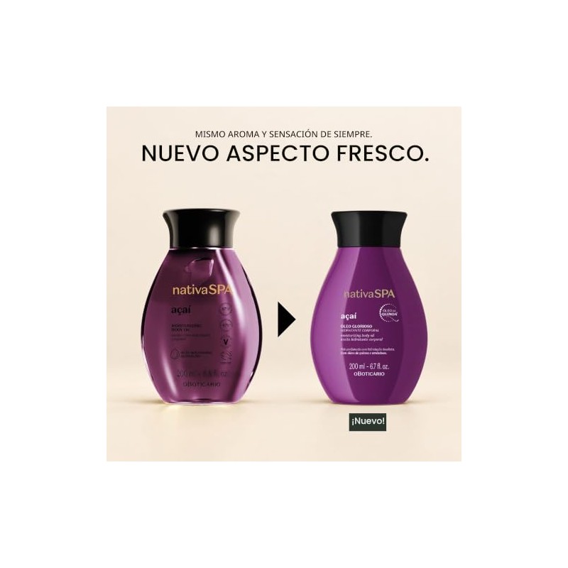 NATIVA SPA O BOTICÁRIO Aceite corporal hidratante Nativa Spa Aaí
