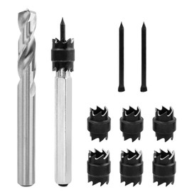 Mesee HSS Spot Weld Cutter Kit, 3/8" & 5/16" Double Sided Rotary Spot Weld Cutter Drill Bit Tool Sheet Metal Hole Cutter Remover for Power Drill Spot Welding