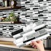 Marble Pattern Wall Sticker, 12/24/48pcs Self Adhesive Peel & Stick