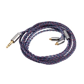 Linsoul Tripowin Siren 4 Core Iem Cable, 24AWG OFC Replacement Cable for In-Ear Monitor for 7Hz Zero Dioko ZS10 Pro T3 Plus Wan'er Cadenza QKZ HBB(3.5mm,MMCX)
