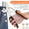 Eyelet Punch Kit, 10mm Grommet Tool Kit with 200 Pcs