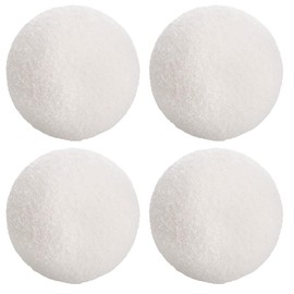 4Pcs Reusable Scum Eliminating Sponge Balls, White Hot Tub Scum Eliminating Ball, Washable Floating Oil Absorbing Sponge Ball, Scum Balls for Hot Tub and Pool Maintenance