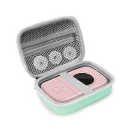 ZaKaBox Label Maker Case for NELKO P21 & All Label Printers Fit 15 * 10 * 8cm, Label Printer Machine Case, Carrying Storage Holder Organizer for Labelling Tapes
