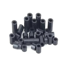 Black Nylon Spacers Standoff Plastic Washers M3,M4,M5,M6,M8,M10 lentgh 3mm to 30mm (Pack of 10) (M6, 20mm)