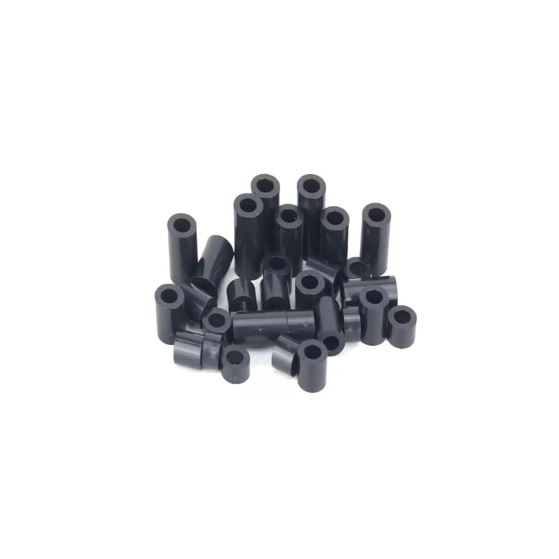 Black Nylon Spacers Standoff Plastic Washers M3,M4,M5,M6,M8,M10 lentgh 3mm to