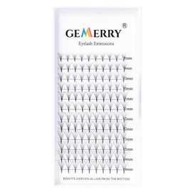 GEMERRY 5D Ready-to-Use Fan Volume Eyelash Extension Tufted Eyelashes D Curl 0.07 mm Lengths 8-14 mm Mix Pre-Fanned 5D Lashes Extension by GEMERRY (5D-0.07-D-Mix)