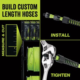 Flexzilla Pro Air Hose, Bulk Plastic Spool, 1/4 in. x 250 ft, Heavy Duty, Lightweight, Hybrid, ZillaGreen - HFZ14250YW