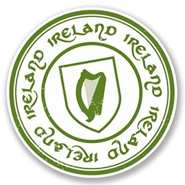 2 x 10cm/100mm Ireland Window Cling Sticker Car Van Campervan Glass #5391