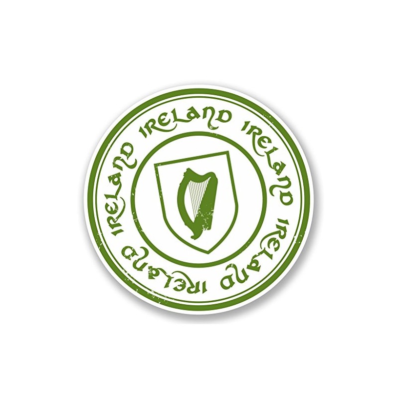 2 x 10cm/100mm Ireland Window Cling Sticker Car Van Campervan