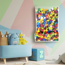 Montex Wall Toy Dispenser, Toy Car Organizer, Hanging Organizer and Storage Bin for Children's Room, Toy Storage for Blocks, Cars, Snacks, Darts