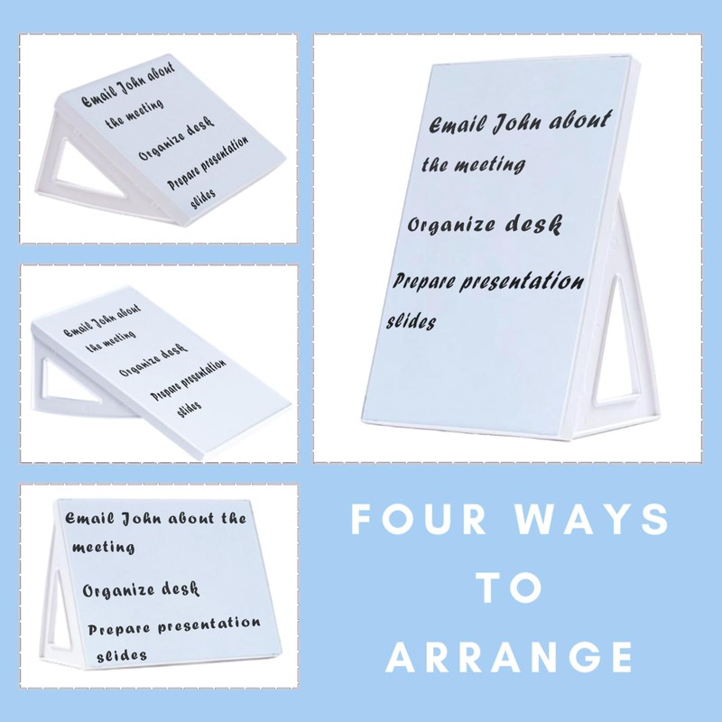 Dashify Desktop Dry Erase Board, Small Whiteboard with Stand, A5