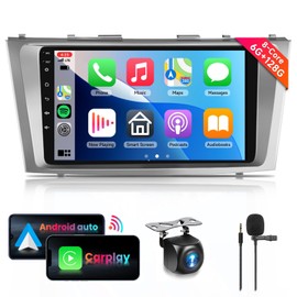 for Toyota Camry 2006-2011 with JBL 8 CORE 6G+128G Car Radio Stereo with Wireless CarPlay Android Auto, 9 Inch 1280 * 720P IPS Touch Screen Android 13 GPS WiFi Bluetooth 32-Band DSP SWC HD Camera