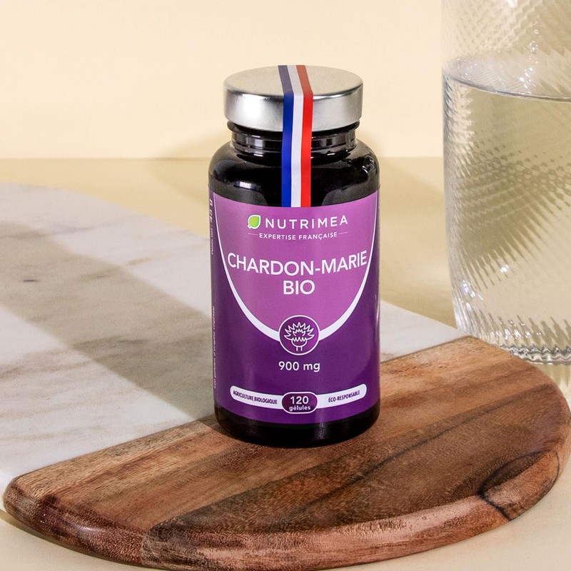 マリアアザミ ミルクシスル サプリ 40日分 120粒｜1日900mg｜植物性カプセル NUTRIMEA フランス製