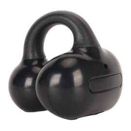 Clip On Wireless Earphone Bluetooth 5.3 Stereo Single Ear Open Ear Clip On Headphone for Business Black