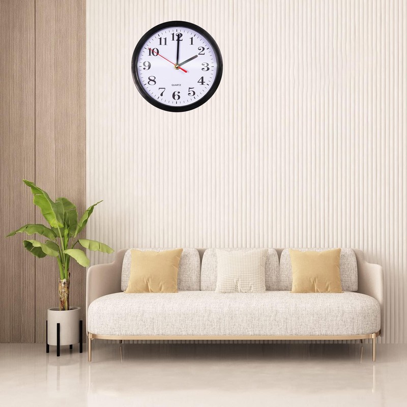 True Face Wall Clock Modern - Large Number Round Clock