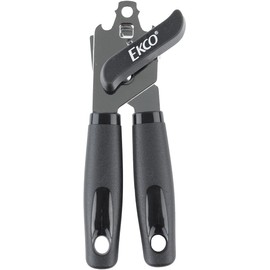 Ekco | Abrelatas de Acero Inoxidable con Mango Ergonómico - Negro