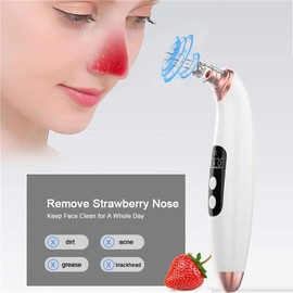 Blackhead Remover Pore Vacuum, USB Rechargeable Acne Comedone Whitehead Extractor for Women & Men