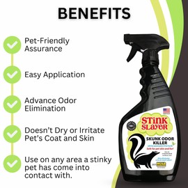 Mold Monster Stink Slayer Odor Remover (22 oz) - Eliminate Skunk, Vomit, or Urine Smell from Furniture, Fabrics, and Pets. No Washing Needed, Just Spray. A Natural Product Safe for Your Pets and Home