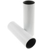 E-outstanding Candle Light Cover Sleeve 2PCS 25x80mm White Metal Lamp