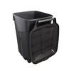 CHBcjq Heavy Duty Wheeled Plastic Garbage Can, 45 Gallon Capacity,