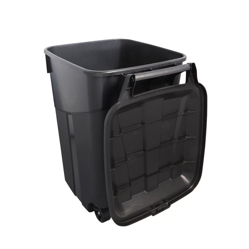CHBcjq Heavy Duty Wheeled Plastic Garbage Can, 45 Gallon Capacity,