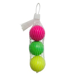 Beach Racket Balls Set of 3 Beach Tennis Rackets Beach Squash Balls Replacement 3 Pieces for Colourful Rackets Summer Replacement for Rackets Garden Padel Children Adults