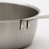 Harumi Kurihara IH Compatible Aluminum Clad Snow Flat Pot 7.1