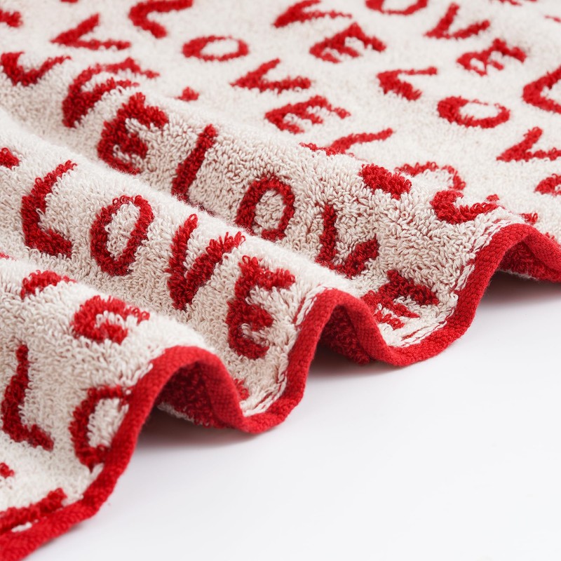 Leisofter Valentines Day Hand Towels for Bathroom(2 Pcs, 13" x