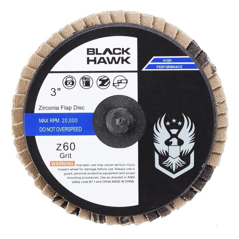 10 Pack - 3" Mini Flap Discs Quick Change Zirconia