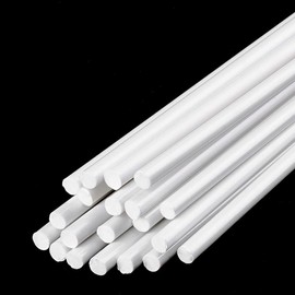 25PCS Diameter 3mm Length 250mm White ABS Styrene Plastic Round Bar Rods for DIY Toys Doll House, DIY Sand Table Model, DIY Scene Making, Building Making