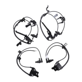 A ABSOPRO Front Rear Left Right ABS Wheel Speed Sensor, for Toyota Highlander 2008-2013, Rubber, No.8954648040/8954548040/8954248040/8954348040, Black, 4 Pcs Item Replacement