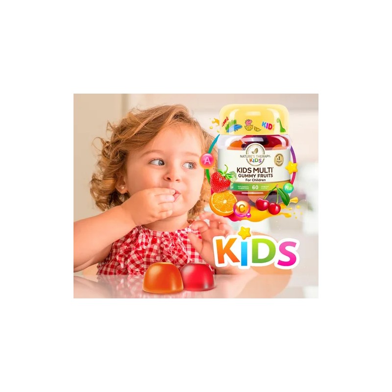 Multi Vitaminico Para Niños En Gomitas 60 unidades Kids Multi,
