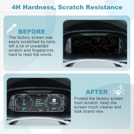 CDEFG Compatible with Skoda Octavia 4 2020-2023 2024, Navigation Screen Protector 4H Scratch-Resistant 10.25 Inch GPS Screen Protector Navigation Film Octavia 4 NX Accessories (PET)