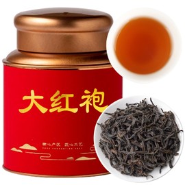 CHADUO Dahongpao Oolong Tea Loose Leaves From Wuyi Mountain Grade AAA Da Hong Pao Big Red Robe Oolong Tea With Orchid&Caramel Notes Wuyi Rock Tea Traditional Craft No Additives Chinese Tea 4.23oz/120g (200Cup) 大红袍
