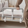 Folding Bed Rails for Elderly Seniors, Adjustable Heights Bed Assist