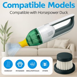 4-Pack HEPA Vacuum Filter Replacement Compatible with Compact Cordless Vacuum Cleaner as Seen on TV, Washable and Reusable Vac Replacement Parts