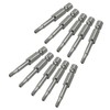 LDEXIN 10Pcs Magnetic Pentagon Head Screwdriver Bits 1/4" Hex Shank