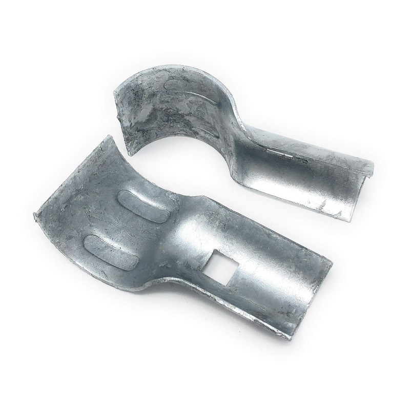 Chain Link Fence End Rail Clamps with Bolts & Nuts