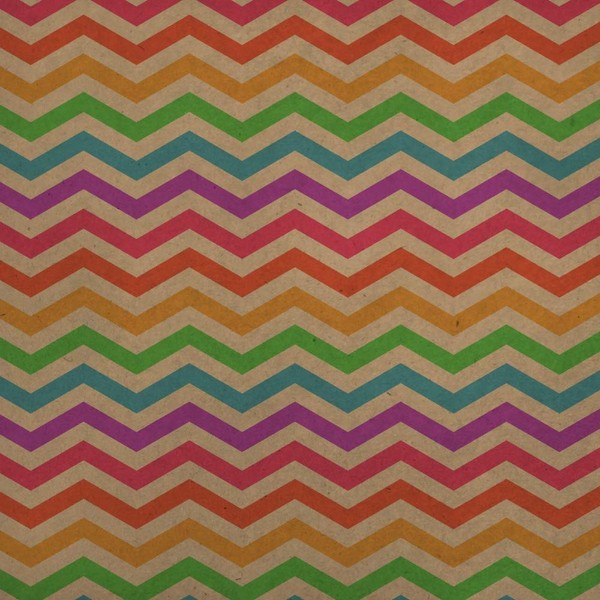 GRAPHICS & MORE Rainbow Chevrons Zigzag Pattern Premium Kraft Roll