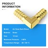 ERGAOBOY 5 Pcs 10 mm Brass 90 Degree Elbow Hose