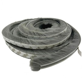 Multi-purpose Mohair Weatherstrip Draft Blocker Gap Filler 23mm 5m 2ea