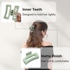 HQ-SITE 12 Pcs Sage Green Hair Claw Clips for Women,