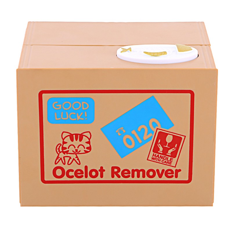 Cat Money Box Coin Bank, Automatic Stealing Coins Cents Bank