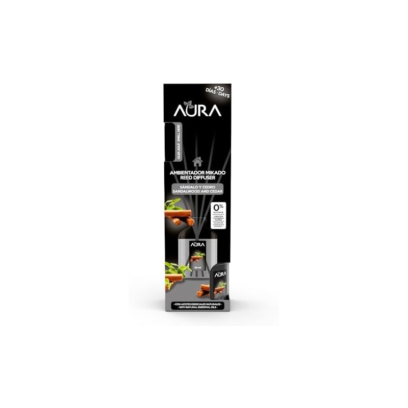 Aura Mikado 4Pack Sandalo y Cedro 30ml