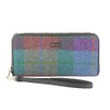 Mucros Weavers Tweed Zippered Wallet & Wristlet (736 Purple &