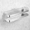 QL Shower Shelf,Stainless Steel Bathroom Rack,Bathroom and Kitchen Wall Organiser,Shampoo
