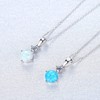 Bellitia Jewelry Women's Opal Necklace Made of 925 Sterling Silver,